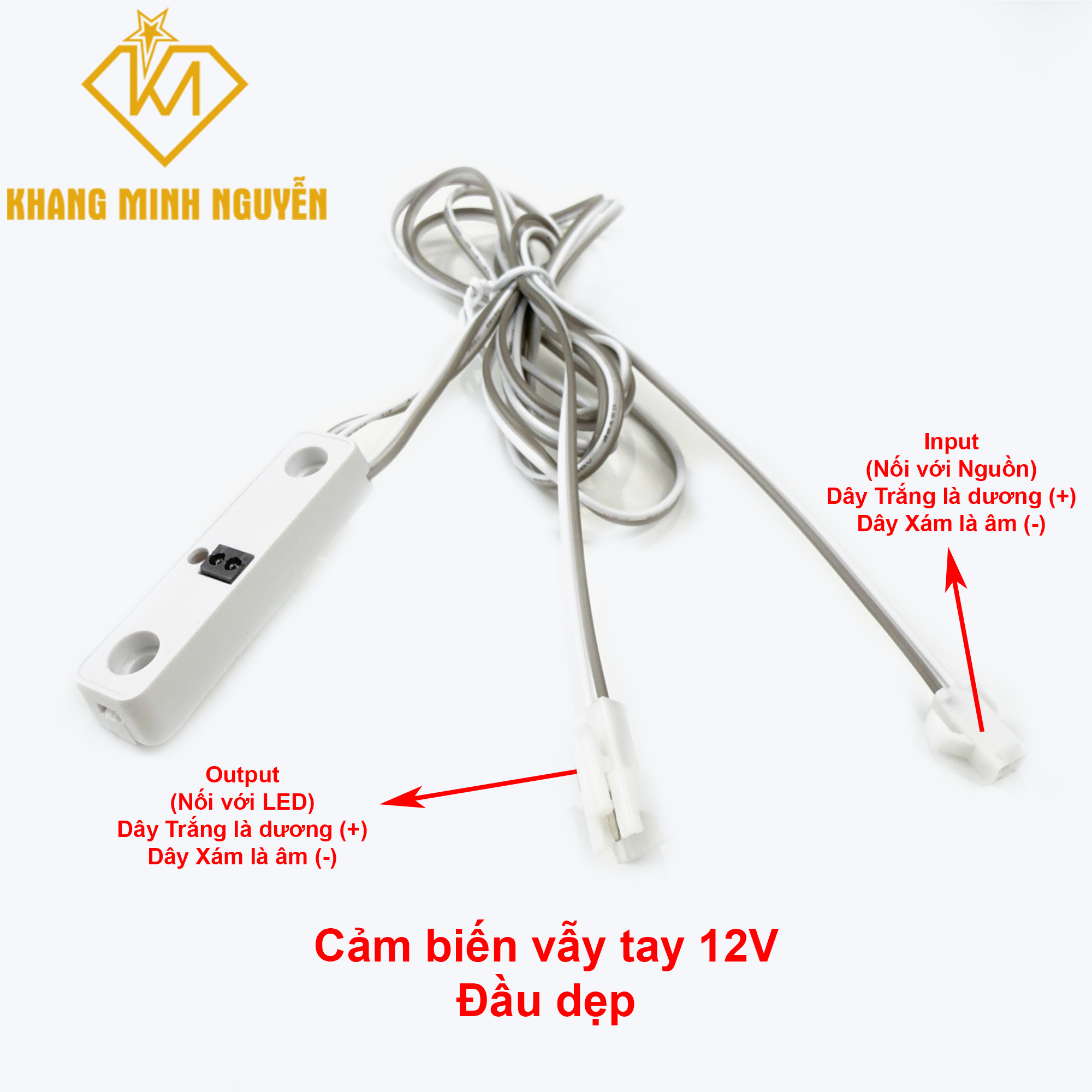Cảm biến vẫy tay 12V đầu dẹp