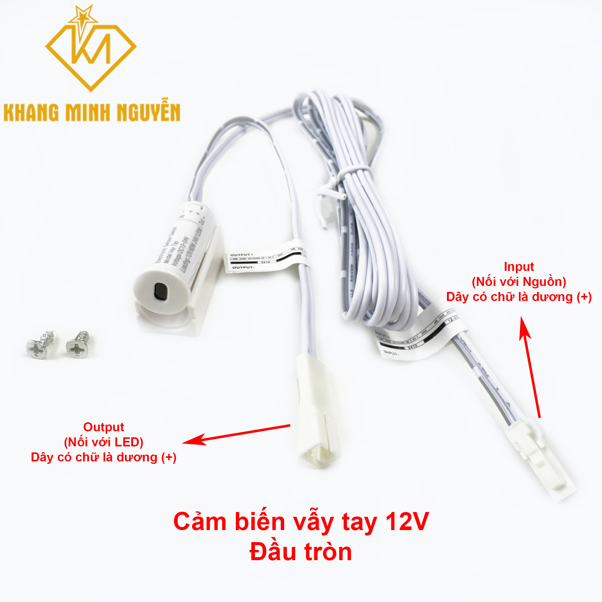Cảm biến vẫy tay 12V đầu tròn