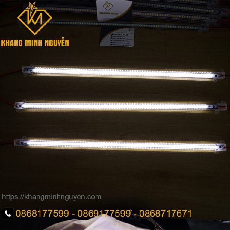 [Giá sỉ - Giá công trình] LED thanh 220v 0,5m - 1 hàng bóng chip 2835 SMD siêu sáng có bọc nhựa màu trắng 6000K và vàng 3000K