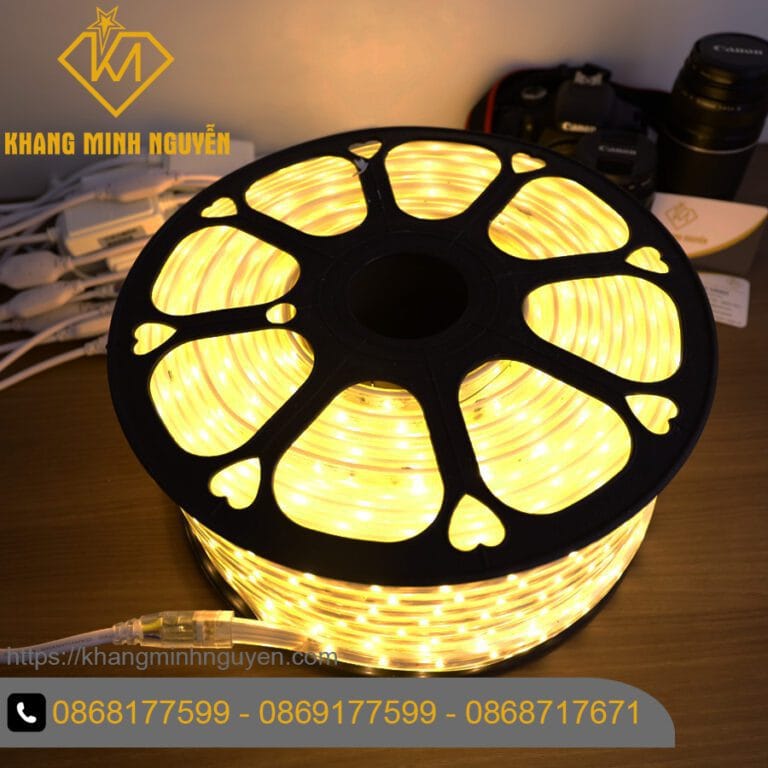 [Giá sỉ - giá công trình] Led dây 220V đổi màu (Trung tính)-(Vàng)-(Xanh Dương) - bọc chống nước - trang trí trần, quấn thân cây