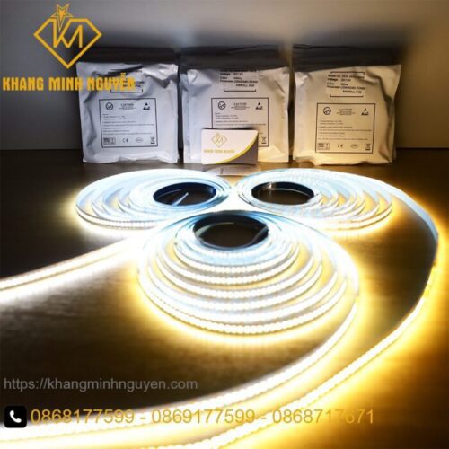 【Có sẵn】240 Led/mét - Đèn LED dây 2835 12V cuộn 5m - siêu sáng, Ánh sáng trắng (6000k), vàng (3000k), trung tính (4000k)