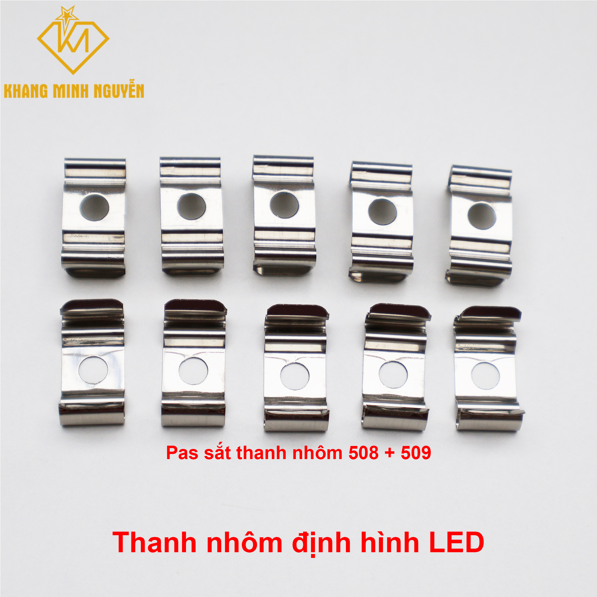 Pát sắt thanh nhôm LED 508 - 509 Pát sắt thanh nhôm LED 508 - 509