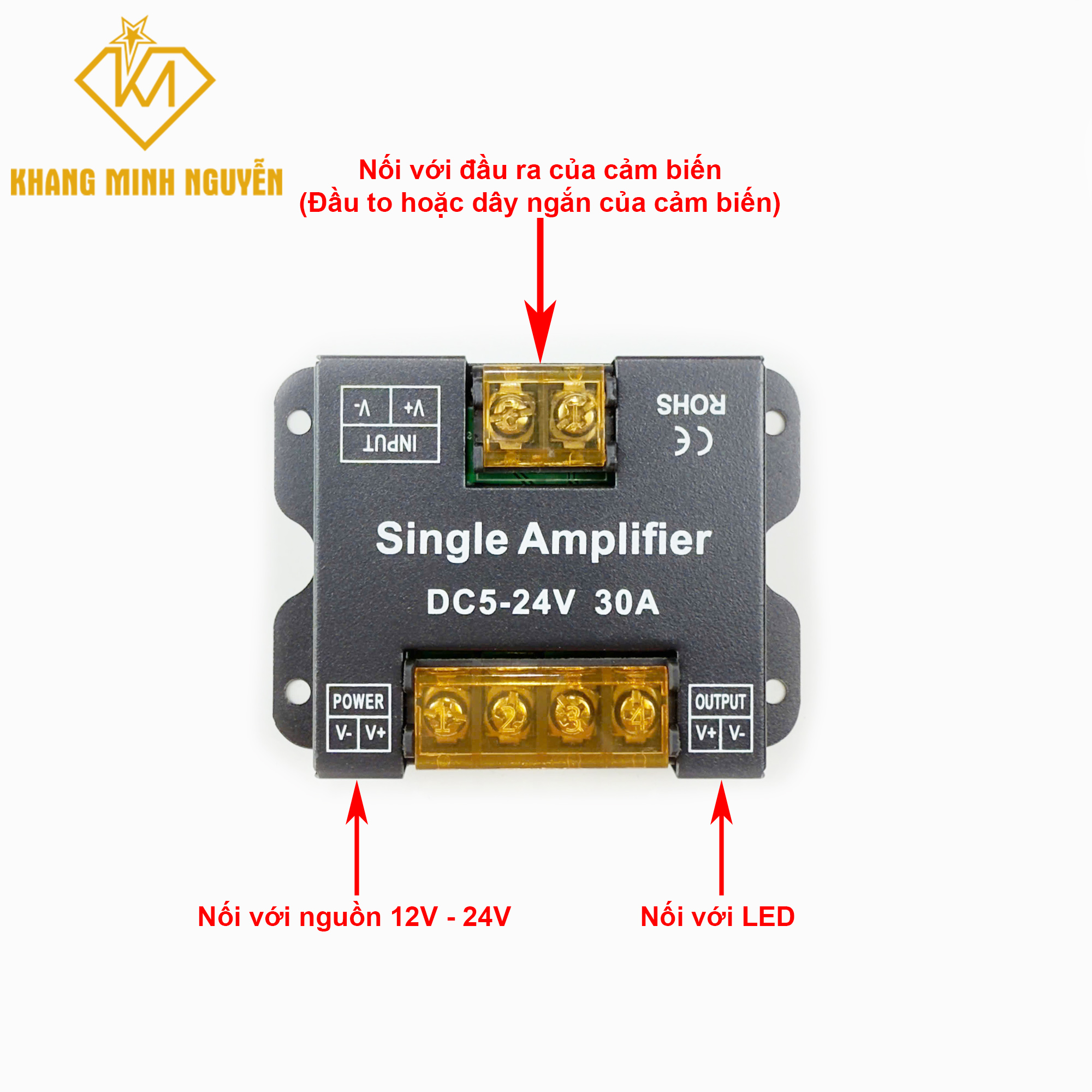 Khuếch đại điều khiển (Single Amplifier) đèn LED