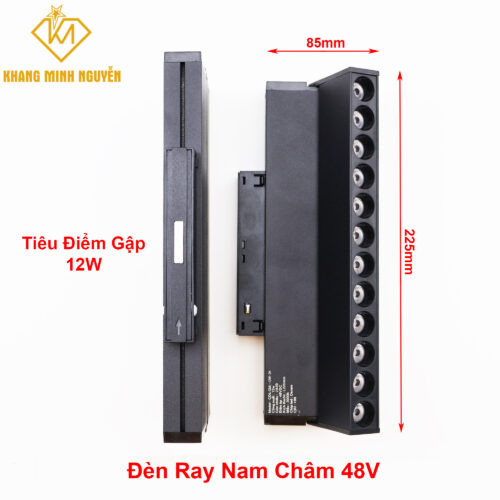 Đèn Ray Nam Châm 48V Cao Cấp - Tiêu Điểm Gập 12W