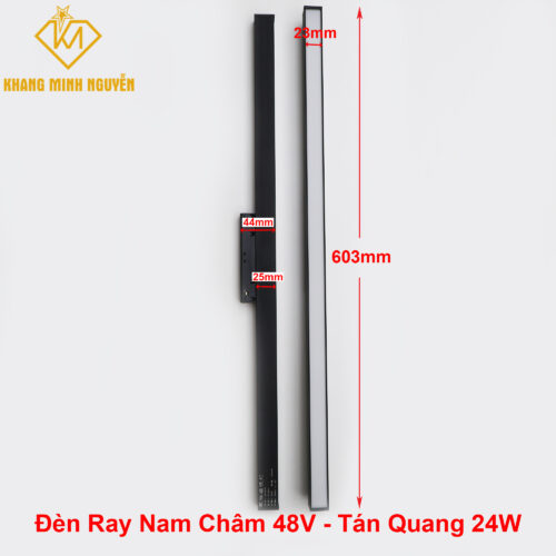 Đèn Ray Nam Châm 48V Cao Cấp - Tản Quang 24W