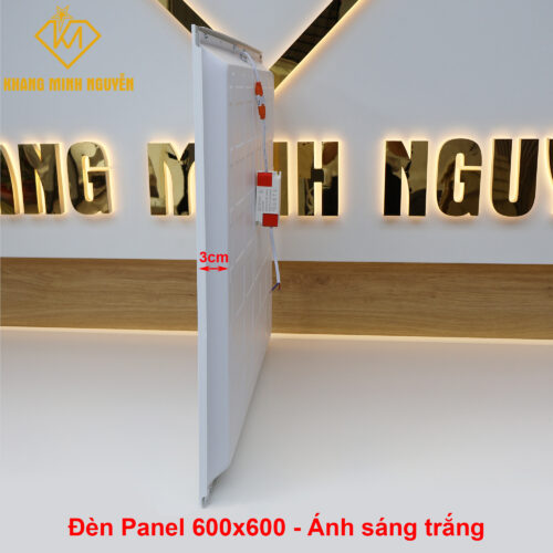 Đèn LED Panel 600x600 siêu mỏng công suất 50W, ánh sáng trắng 6500K