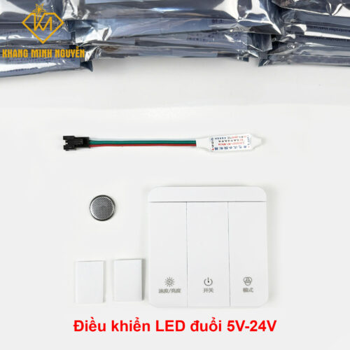 Điều khiển led chạy đuổi 3 dây từ 5V - 24V chuyên dùng cho các dây led sử dụng chip điều khiển 2811, 1903