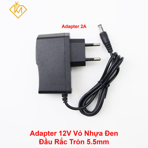 Adapter 12V - 2A - 24W đầu nguồn tròn 5.5mm