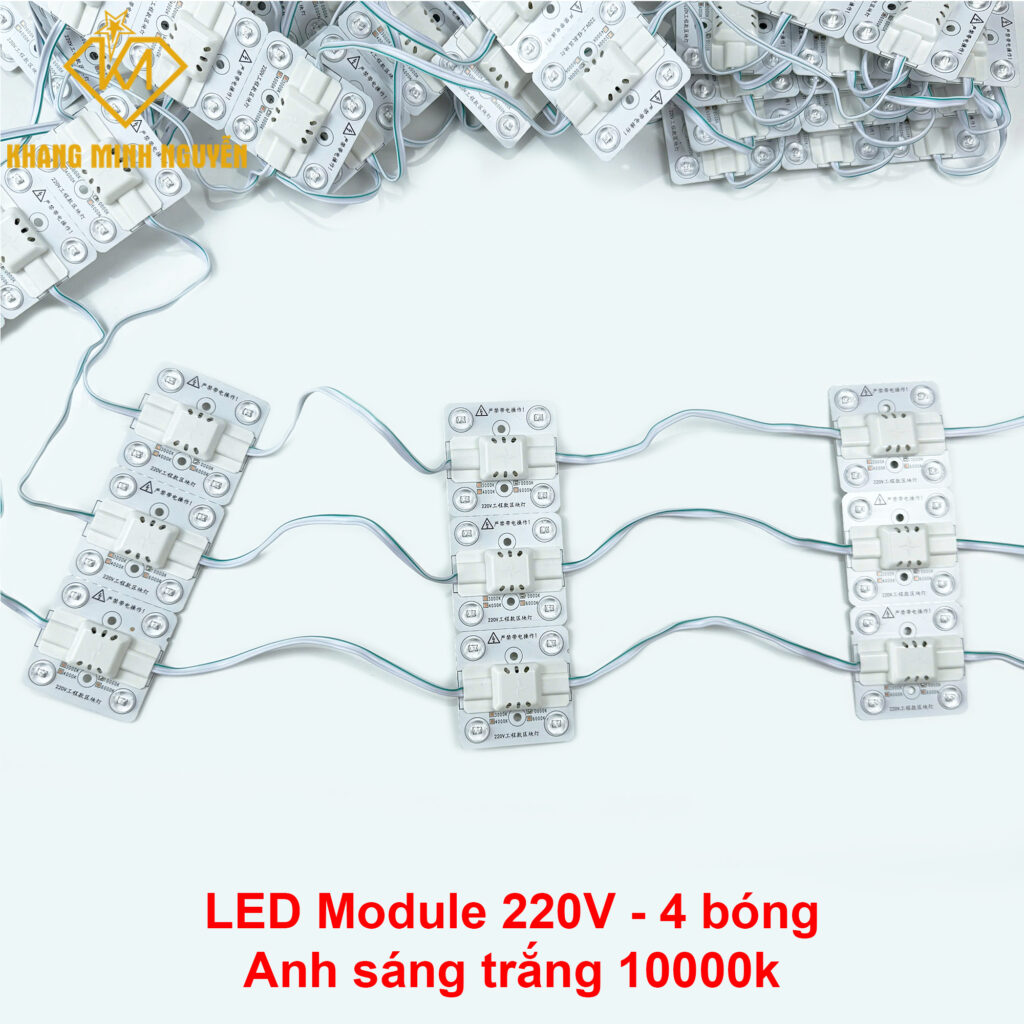 220v Process Led LED module 220V 4 bóng siêu sáng sử dụng nguồn 220V trực tiếp