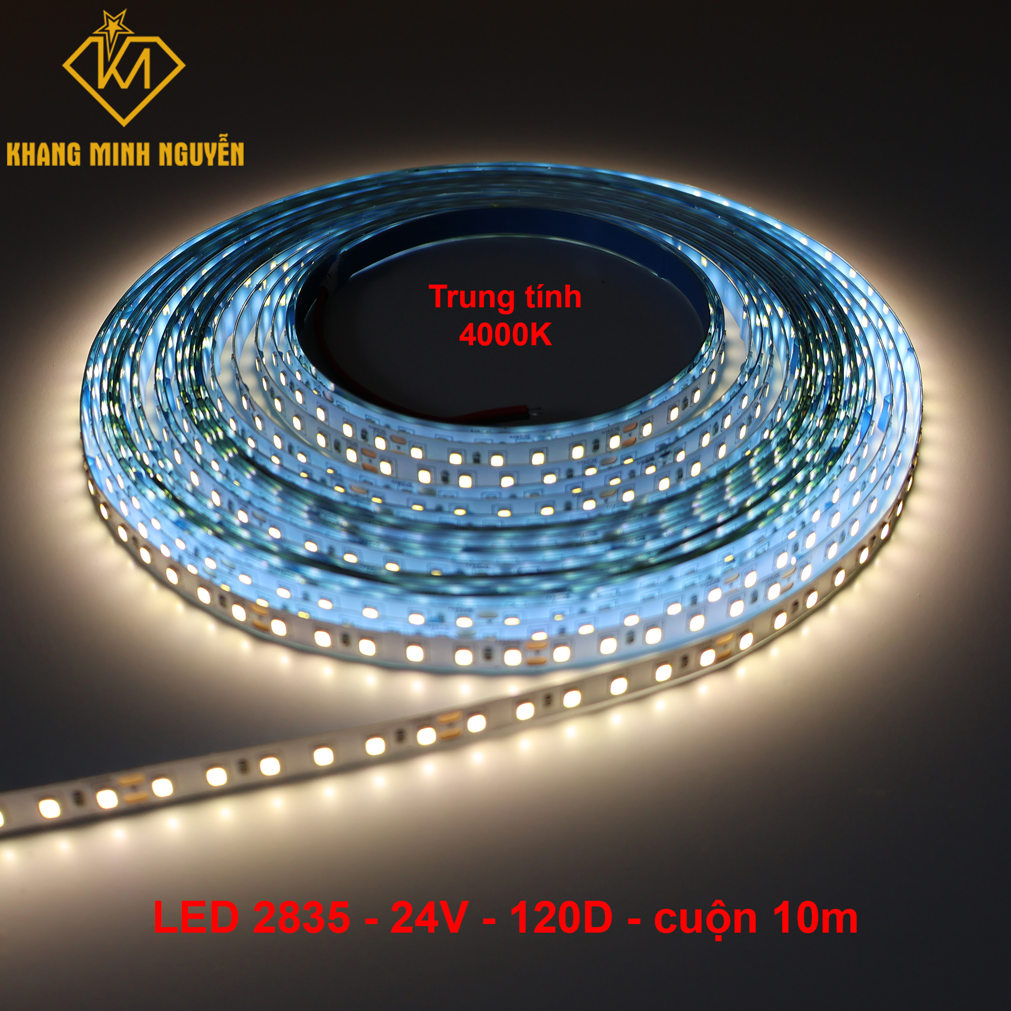 LED dây dán 24V 2835 120D - Trung tính 4000K LED dây dán 24V 2835 120D - Trung tính 4000K