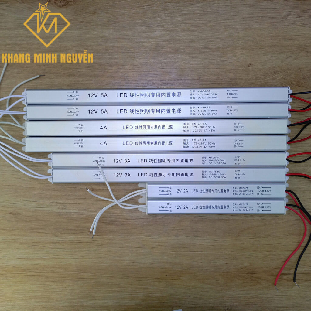 [Có sẵn] Nguồn đũa siêu nhỏ 12V - 1,5A/2A/3A/4A/5A - 18W/24W/36W/48W/60W chuyên dùng cho đèn led dây 12V, led cuộn 12V