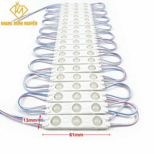 Kích thước Led modul 3 bóng 6113 - 12V siêu sáng