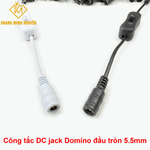 Công tắc DC đầu tròn Domino 5.5mm