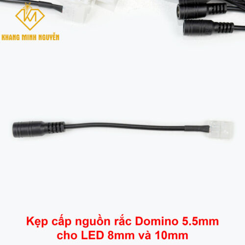 Jack nối, Rắc nối nhanh dây led với nguồn DC đầu tròn cổng Domino 5.5mm