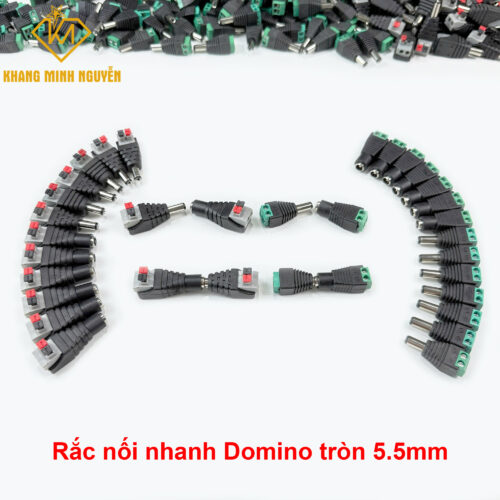 Jack nối, Rắc nối nhanh DC đầu tròn cổng Domino 5.5mm
