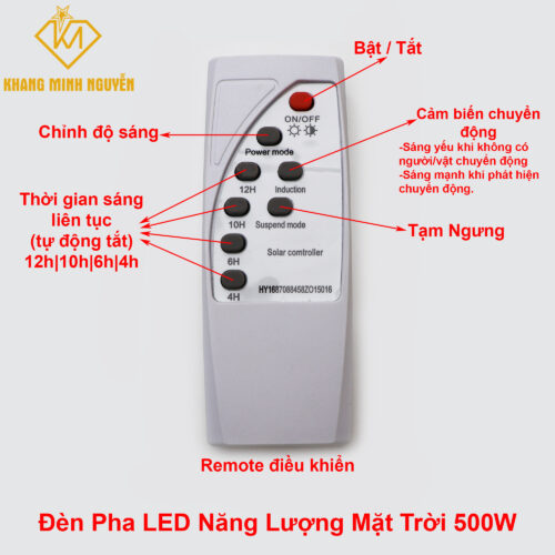 Remote đèn năng lượng mặt trời