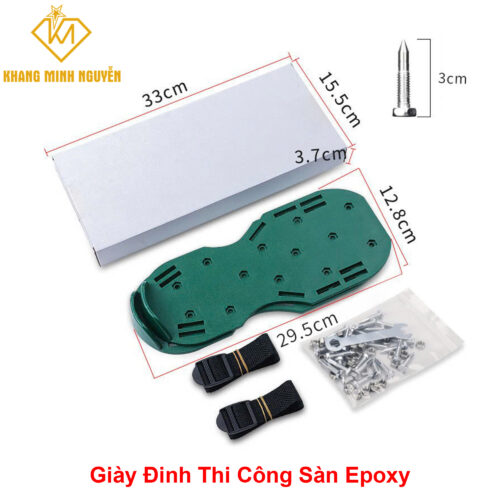 Giày đinh chuyên thi công sàn Epoxy, chống thấm