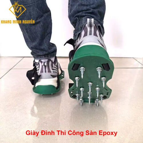 Giày đinh chuyên thi công sàn Epoxy, chống thấm