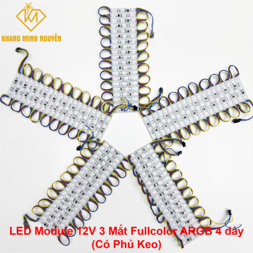 LED Module 12V 3 Mắt Fullcolor ARGB 8206 - LED Module 12V Full màu