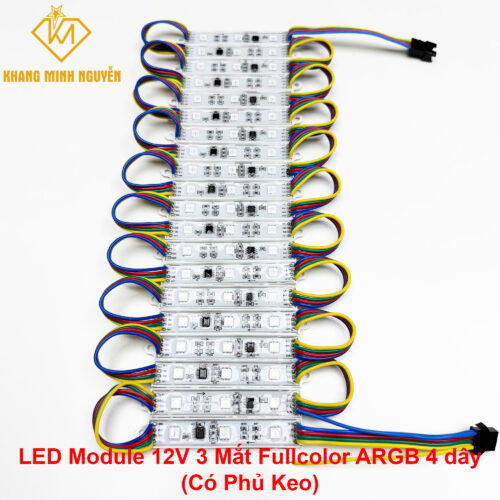LED Module 12V 3 Mắt Fullcolor ARGB 8206 - LED Module 12V Full màu