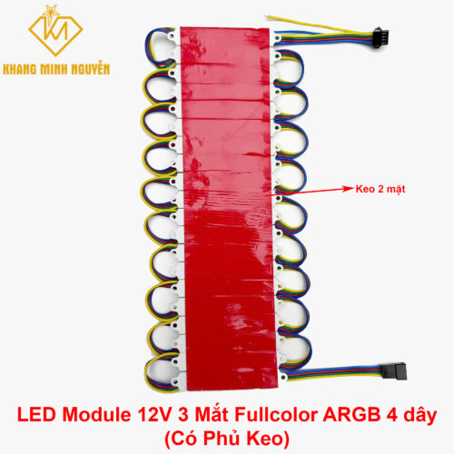 LED Module 12V 3 Mắt Fullcolor ARGB 8206 - LED Module 12V Full màu