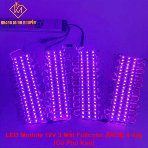 LED Module 12V 3 Mắt Fullcolor ARGB 8206 - LED Module 12V Full màu