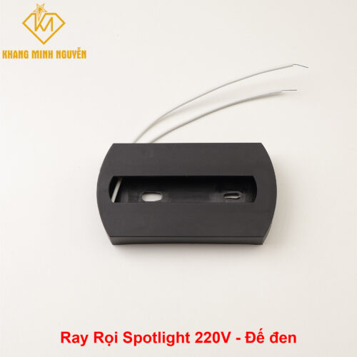 Combo Đèn ray rọi, đèn ống bơ trang trí - Đế đen